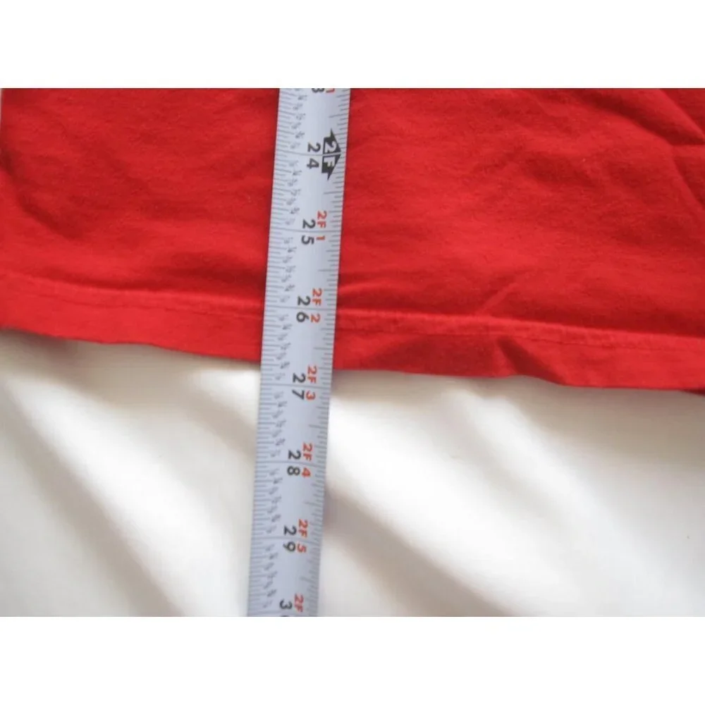 Y2K Vintage Polo Ralph Lauren T-Shirt Men Minimalist Preppy Red Sz L (MT957)